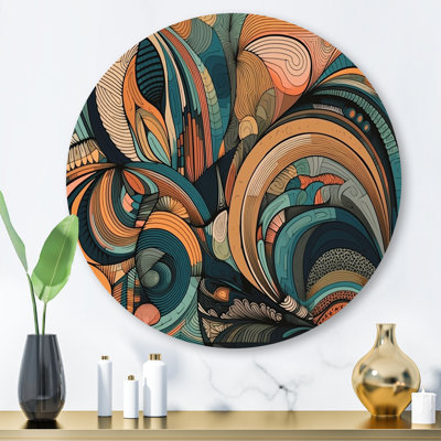 Pastel Color Boho Artwork III - Minimalism Metal Wall Décor