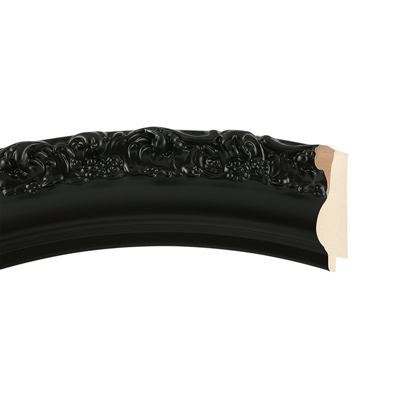 Miroir d'appoint Winegar, Noir mat, 21 po x 17 po