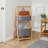 14'' W Solid Wood Shelving Unit