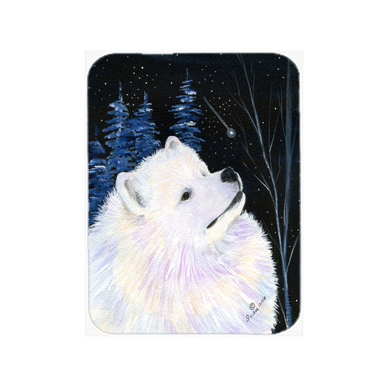 Planche à découper en verre rouge Samoyède®