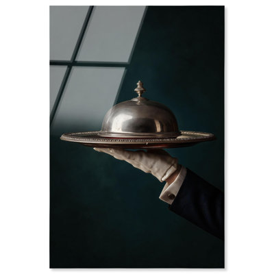 Silver Service Acrylic Print Fashion Wall Decor by Notoriart, Ready to Hang, 36 x 54