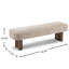 Banc en tissu avec pieds noyer Modern-1011985213