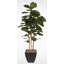 Faux Fiddle Leaf Fig Tree in Metal Planter-2016286776