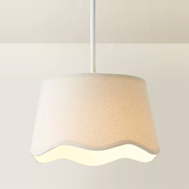 Alazar Linen Blend Empire Lamp Shade ( Slip-On ), Cream, 15cm H x 25cm W x 25cm D