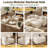 119" Modern Curved Sectional Sofa Compression Modular Sofa Couch-519566401