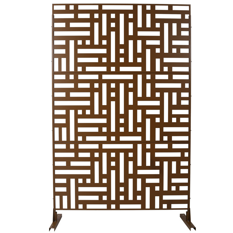 Écran d'intimité extérieur et intérieur H 76 po x l 48 po, Brun