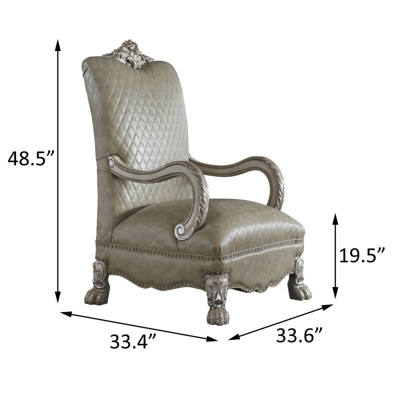 Fauteuil à oreilles capitonné de 34,5 po de largeur Jennabelle