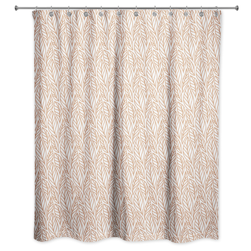 Rideau de douche simple en feuille de cuivre Rutland