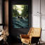  «Black Bear Canoe» par Jim Baldwin, art mural en verre acrylique, 24 po x 36 po-1357516845