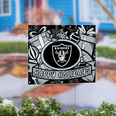 Enseigne de cour de Las Vegas Raiders Coroplast, fête