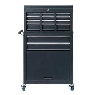 Scarborough 26.85'' W 6 -Drawer Steel Combination Set with Wheels