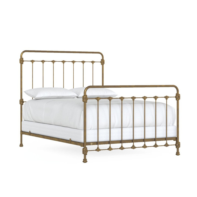 160 Picket Fence Bed | Complete Standard, Queen, Burnished Gold