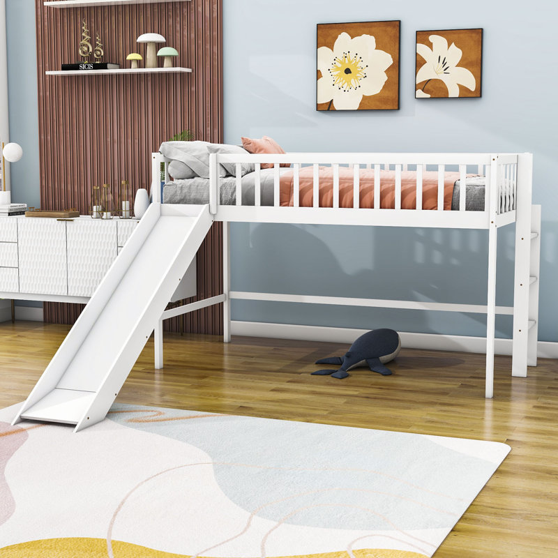 Lit mezzanine simple Evagene par Harriet Bee, Blanc