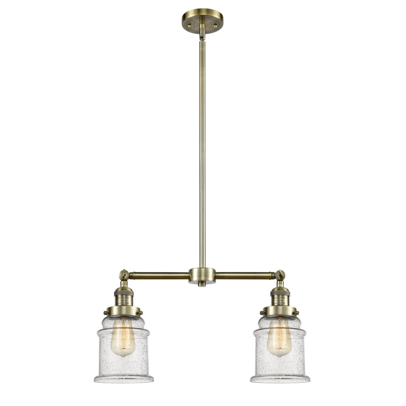 Galaviz 2 - Light Kitchen Island Pendant, Antique Brass, No Bulb Included, Seedy