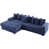 Tissu bleu sélectionné