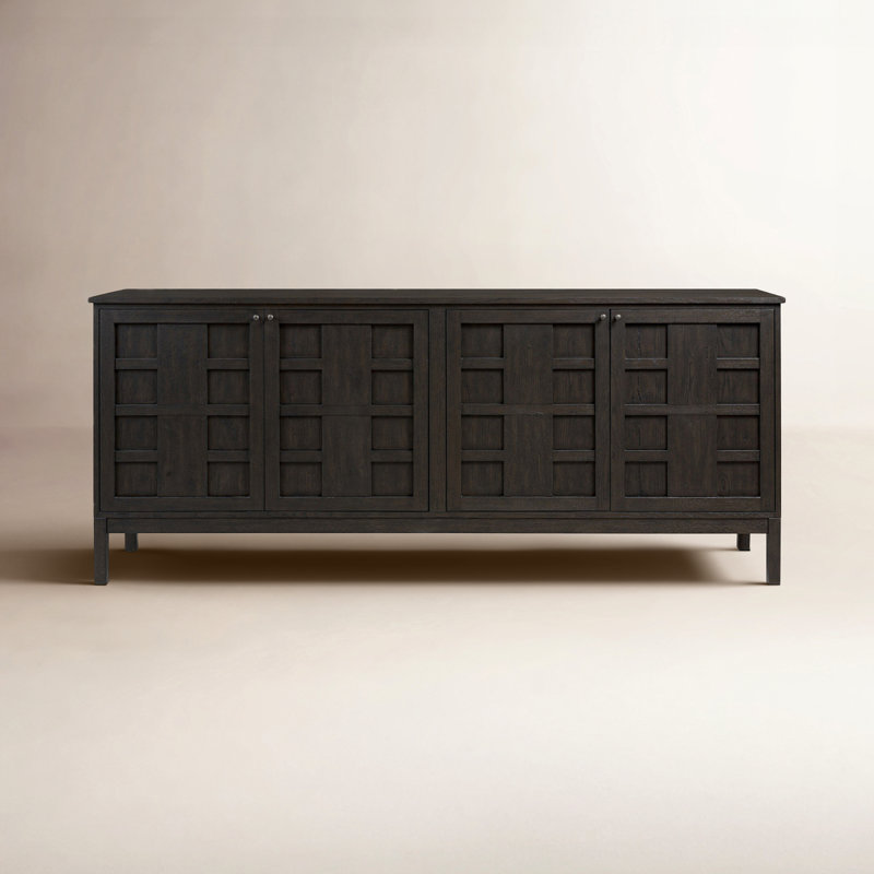 Alessio Sideboard-Smoked Black, Black