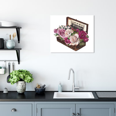 Fashion And Glam Treasured Trunk Roses And Memories by No Artist - Graphic Art on Canvas