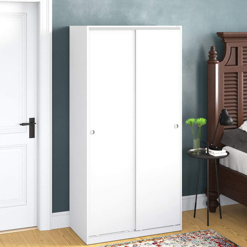 Gerling 2 Door Manufactured Wood Wardrobe, White