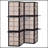 Tan And Cappuccino 4-Panel Folding Screen