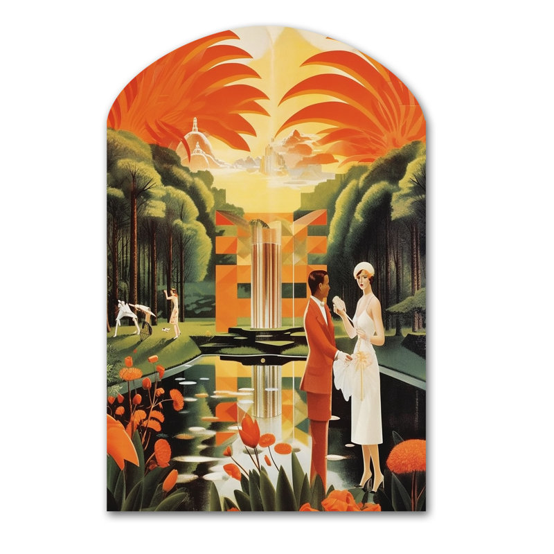 Amberly - mode femme, arche, art mural asymétrique, H 43 po x l 33 po