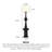 Minimalist Retro Wrought Iron and Acrylic Floor Lamp