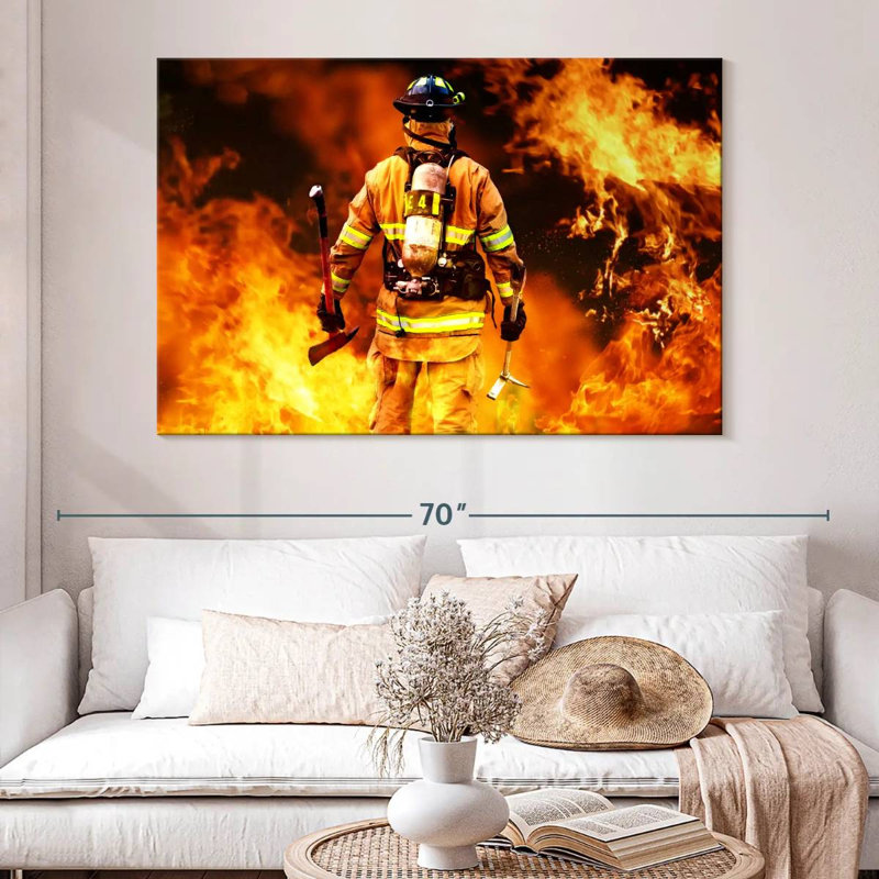 Alcaraz Firefighter, 34" H x 51" W