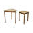 2 Piece Solid Wood Nest of Table Set