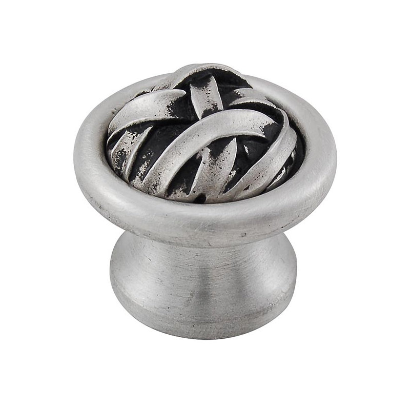 Poignée champignon Cilento, L 1,25 po x l 1,25 po, Nickel antique