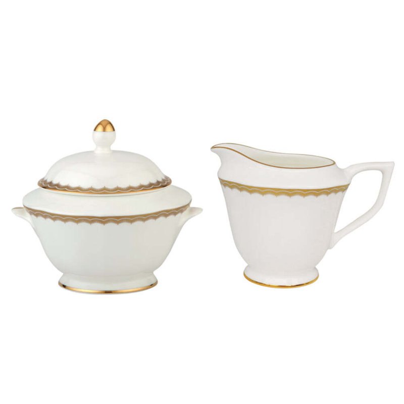Antique Gold Sugar Bowl