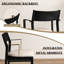 Ensemble de 4 chaises de cuisine moderne avec dossier profilé Latitude Run®-687162757
