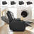 Manual Reclining Loveseat Sofa With Flip-Top Center Console, Charging Ports, Bluetooth Speakers And Cup Holders-908522201