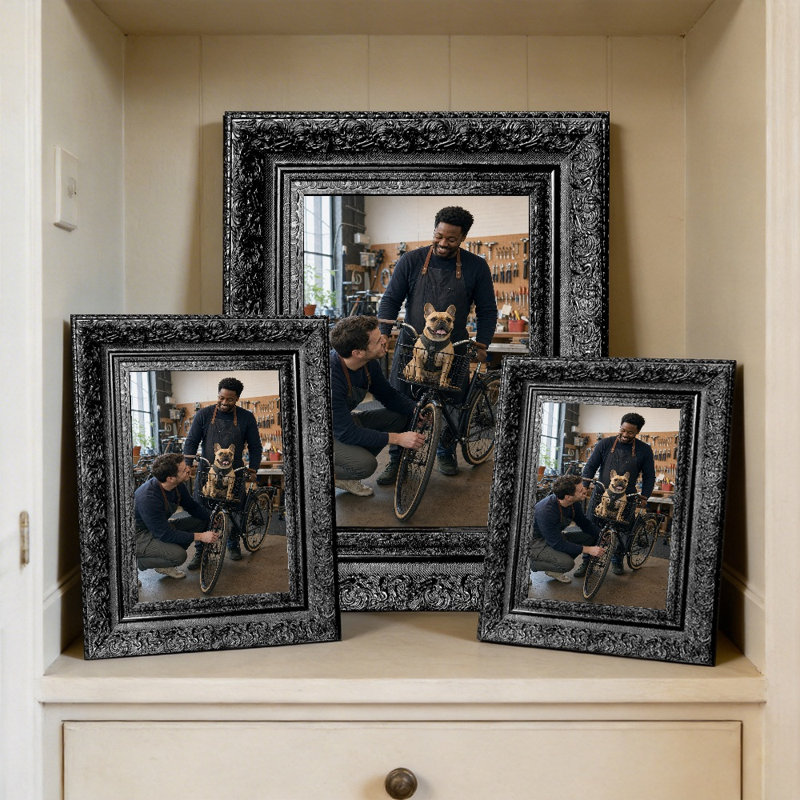Cadre 1 photo noir poli pour photos et cadeaux de mariage 11 po x 14 po, Black, 1, 11" W x 14" H