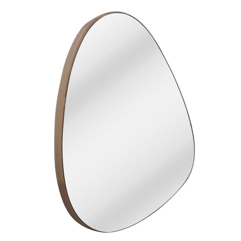 Caquias Solid Wood Asymmetrical Wall Mirror, 72cm x 60cm