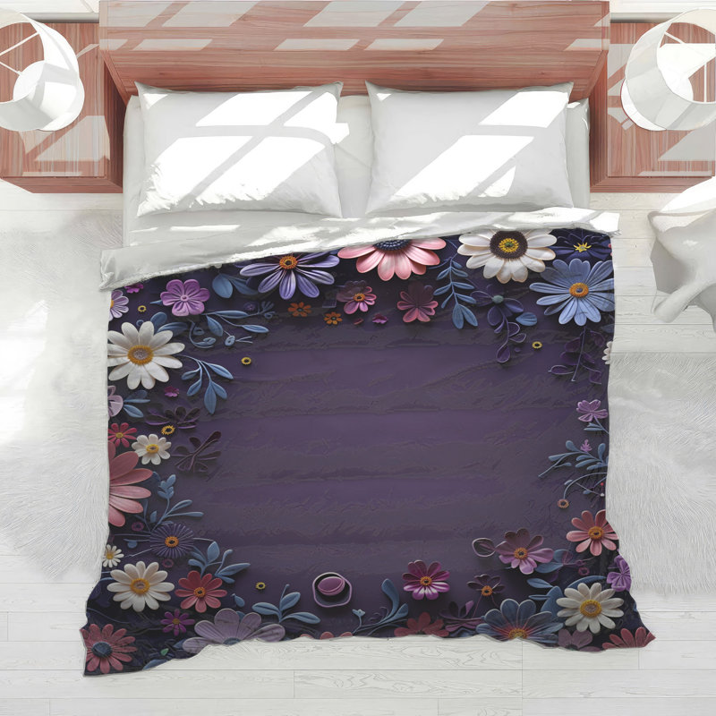Édredon à motif floral Boho Boho, Grand lit