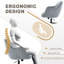 Velvet Fabric Swivel Office Chair-1904605651