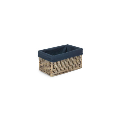 Lily Manor Wicker Storage Basket with Lining 