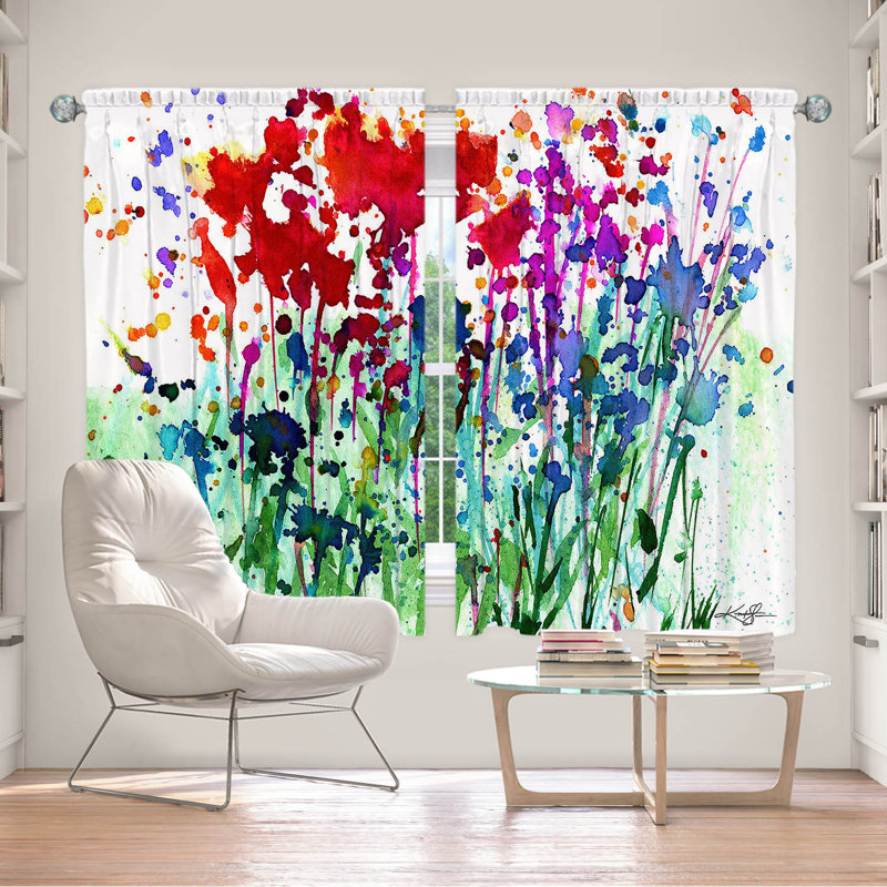 Room Darkening Curtain Pair, 56" W x 78" L