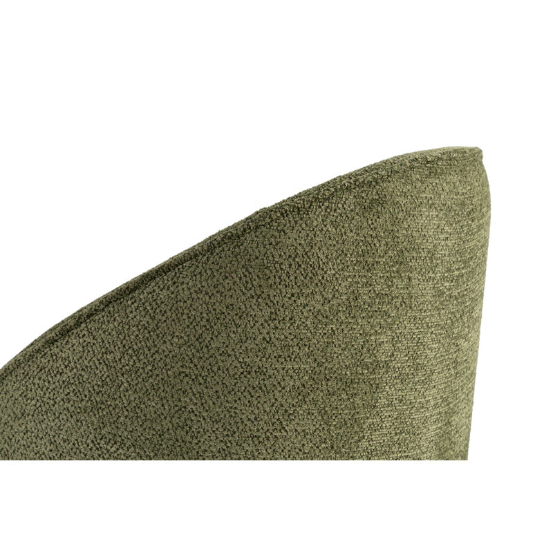 Stylish Chair Set (2 Pieces) - Green & Dark Oak | 100% Beech Tree Frame, 100% Cotton Chenille Fabric | Dimensions: 18.9 x 34.3 x 22.8 Inches | Comfortable 5 cm Foam Cushion | Perfect for Modern Living Rooms & Dining Areas