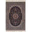Mijanur Oriental Area Rug in Navy Blue