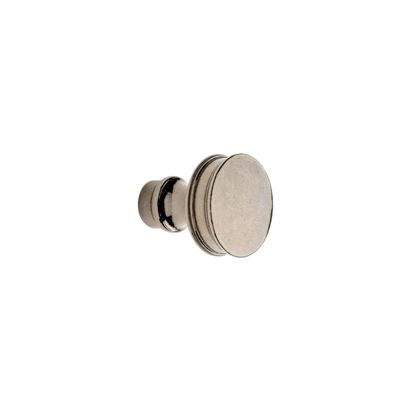 Carriage Bronze Round Knob, White Bronze Brushed