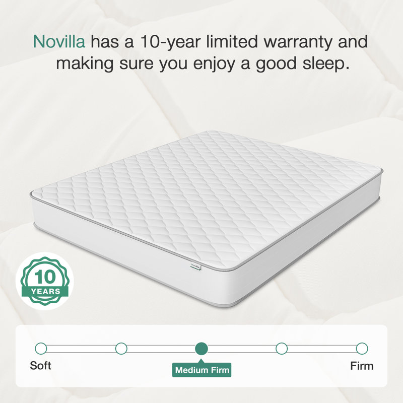 Novilla 23cm Memory Foam  Pocket Sprung Mattress, Small Double (4')