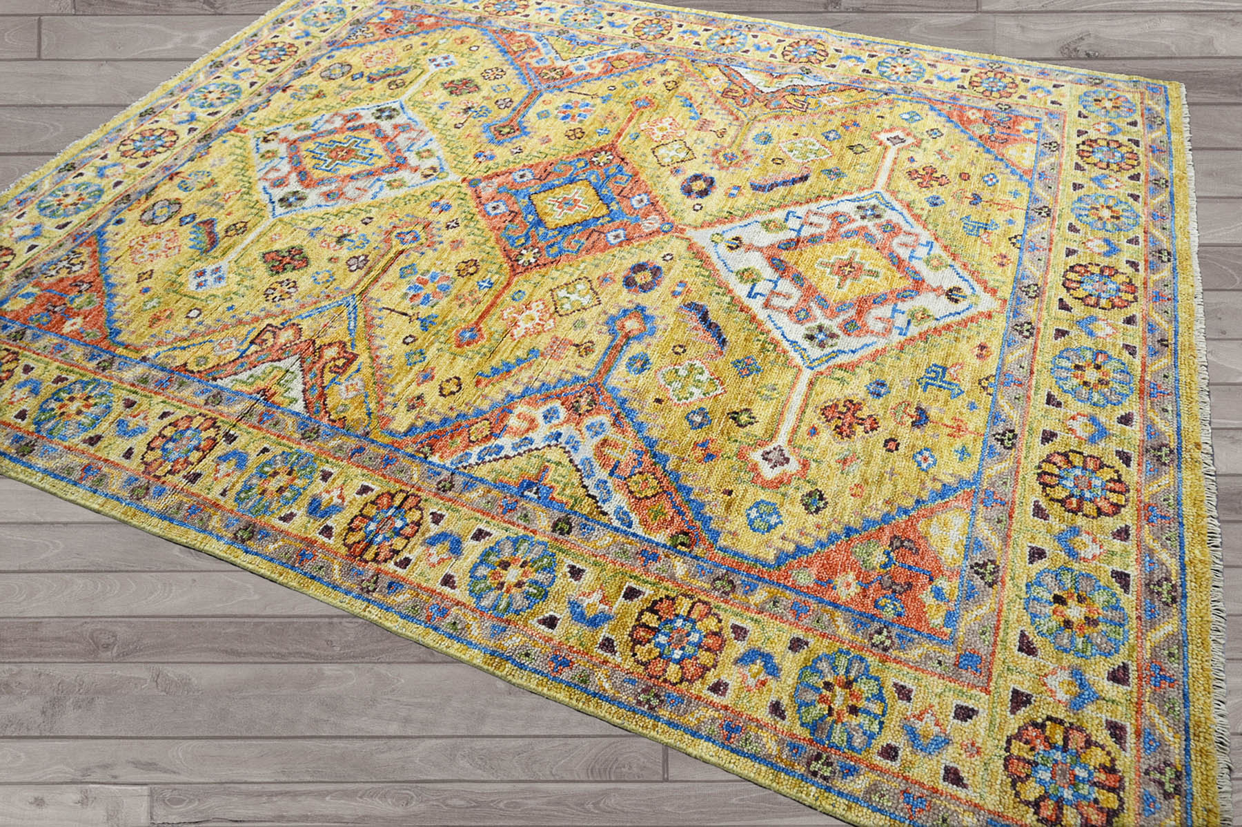Isabelline Kurtus One-of-a-Kind 12'2'' x 15' Area Rug in Gold/Burnt ...