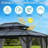 10' Hardtop Gazebo, Outdoor Polycarbonate Double Roof Canopy With Aluminum Frame, Curtains And Netting-111620206-111620207