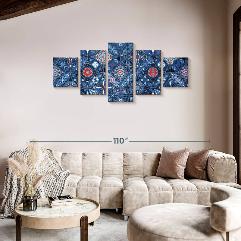Floral Kaleidoscope, 36" H x 80" W