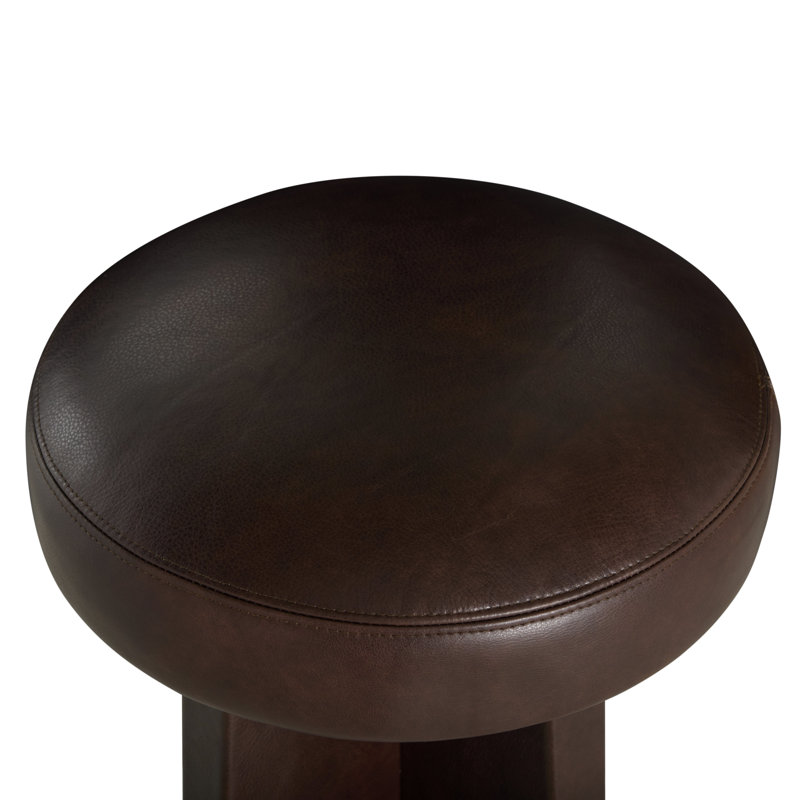 Plateau Leather Swivel Bar Stool, Dusk, Bar Stool (30” Seat Height)