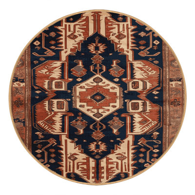 Machine Washable Persian Brown Area Rug