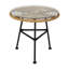 Table d'appoint contemporaine avec structure en verre brun