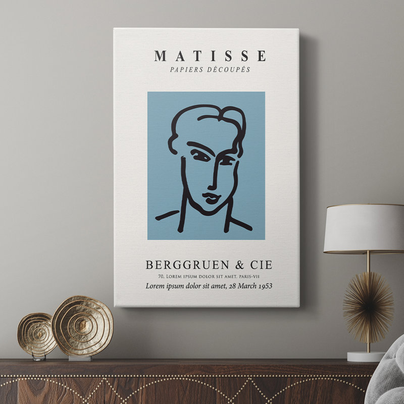 Matisse C XXXVI, reproduction d'art encadrée - Cavas, H 27 po x l 18 po
