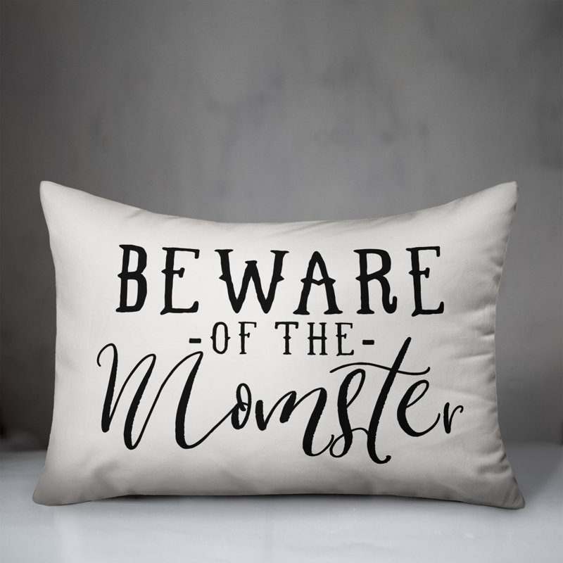  Coussin lombaire «Beware of the Momster»