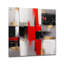 Rouge et or cubique abstrait I - cubisme, art mural acrylique-960856817